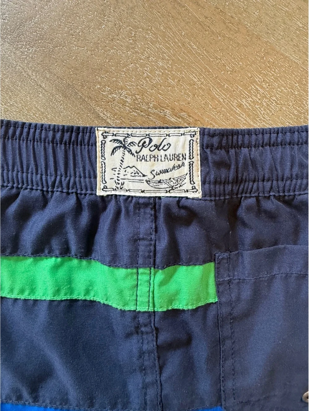 Polo Ralph Lauren Boys Colorblock Swim Trunks Size 6 Classic Preppy Summer Swim
